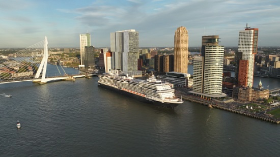 Rotterdam in the Netherlands during Holland America's 150th anniversary. Photo by Holland America Line.