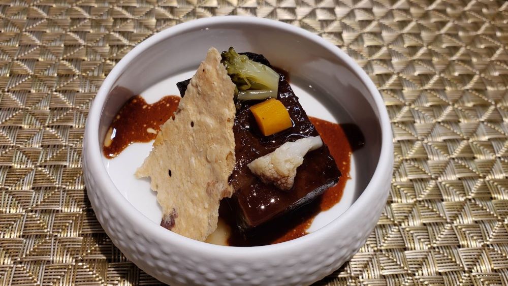 Melt-in-your-mouth beef entree served during the Middle Eastern night at Night Market@Koko's. Photo by Susan J. Young.