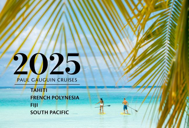 Paul Gauguin Cruises sails to Tahiti and the South Pacific. Photo by Paul Gauguin Cruises.