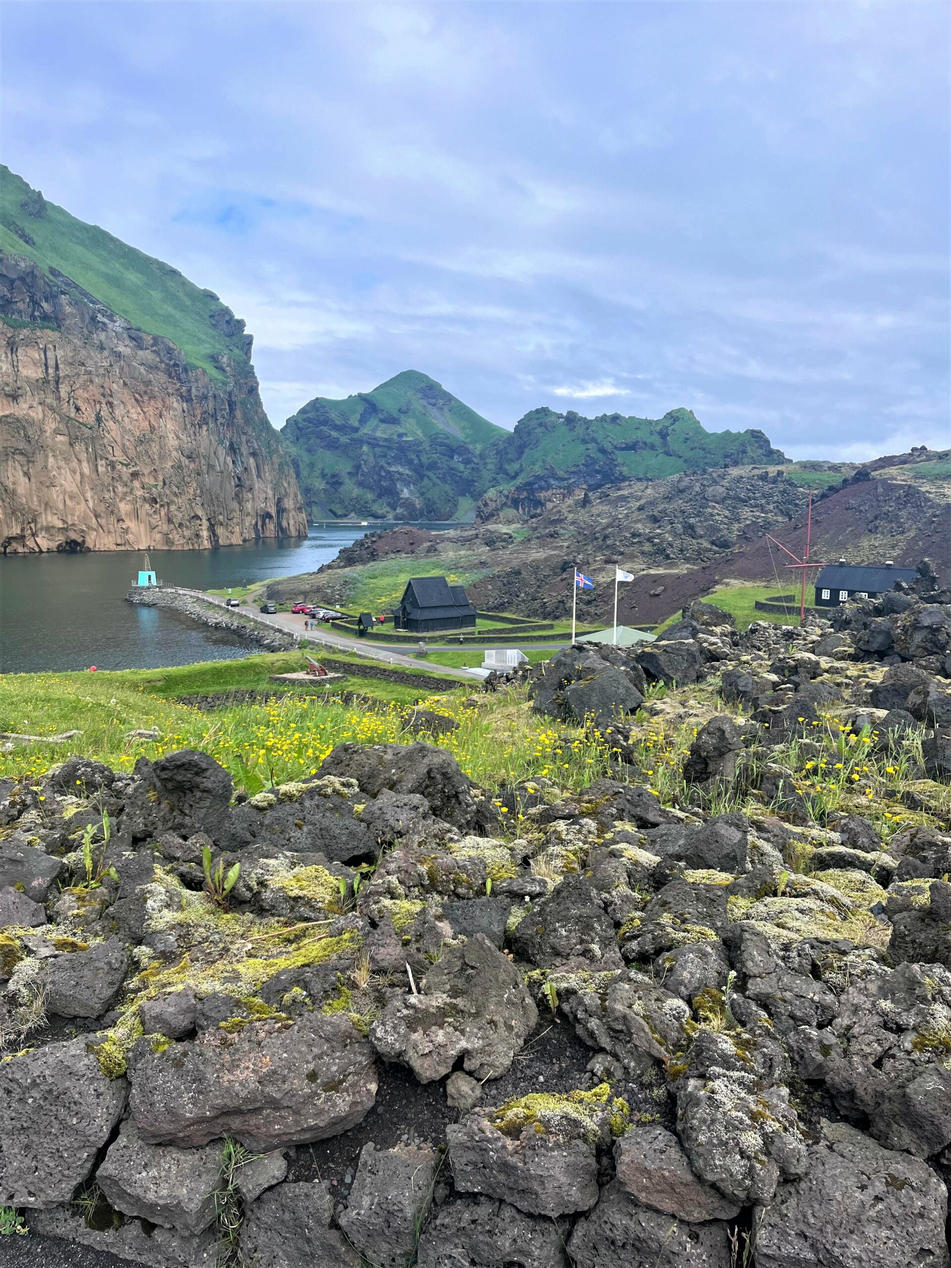 Dramatic lava-hardened terrain is prolific within Iceland's Heimaey Island. Photo by Megan Leppert.