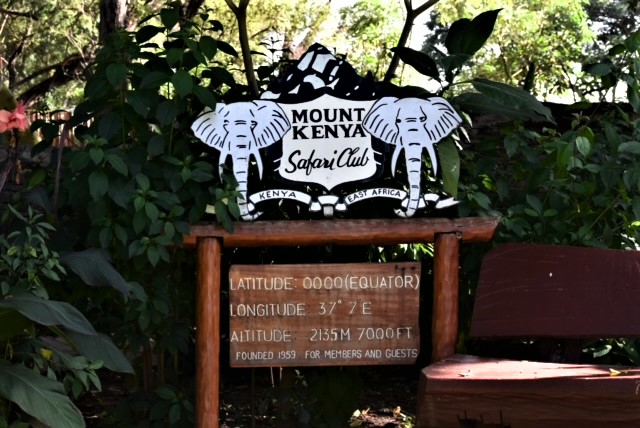 The Fairmont Mount Kenya Safari Club also is astride the Equator. Photo by Fia Bauer.