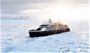 Ponant's Le Commandant Charcot is a new ship that's an icebreaker and powered by LNG. Photo by Ponant.