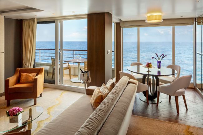 Crystal Symphony's new Junior Crystal Penthouse Suite category. Photo by Crystal. 