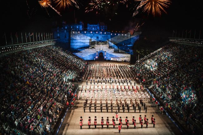 The finale of the Royal Edinburgh Military Tattoo in Scotland. Photo by The Royal Edinburgh Military Tattoo.