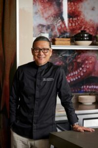 Chef Masaharu Morimoto is HAL's new "Fresh Fish Ambassador." Photo by Holland America Line. 