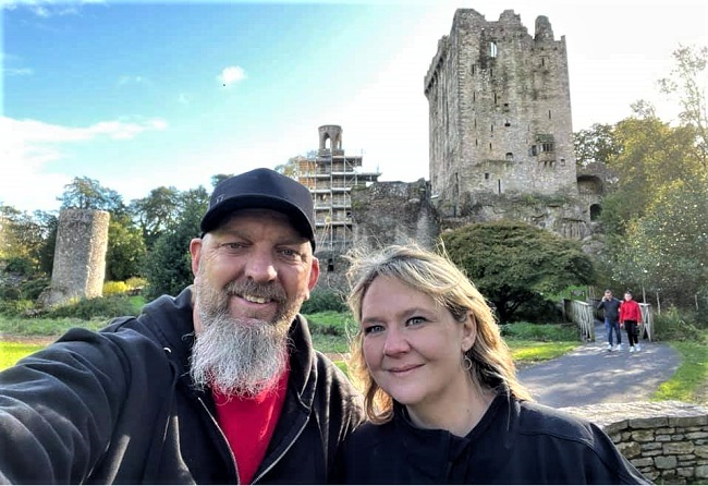 Pavlus' personal travel planner Stephanie Potter and her husband are shown while touring Ireland. Photo by Stephanie Potter. 