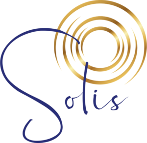 Logo for Solis, the new specialty restaurant on Seabourn's oceangoing, classic ships. Logo by Seabourn.