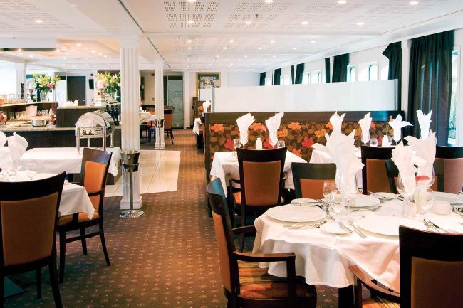Guests will enjoy savory, gourmet dining aboard AmaWaterways' vessels. Photo by AmaWaterways. 