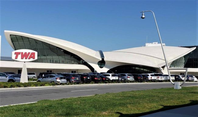 The TWA Terminal at JFK International Airport in New York is now the TWA Hotel. But stepping inside is akin to a look back to yesteryear. Photo by Susan J. Young. 