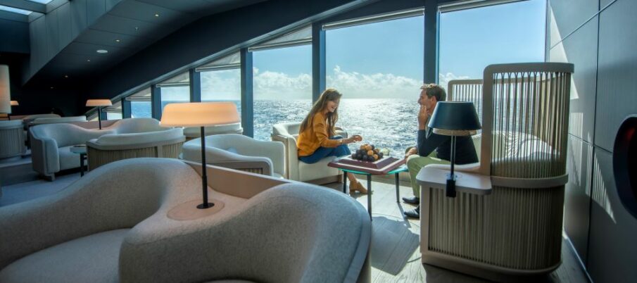 Ponant's guests relax aboard Le Commandant Charcot. Photo copyrighted by Studio Ponant-Olivier Blaud.