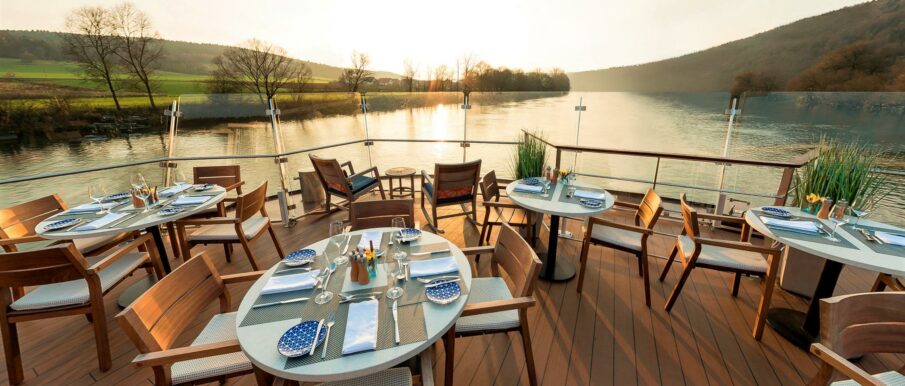 One of the most beloved spots on a Viking Longship is the Aquavit Terrace, delivering casual dining with great views. Viking is now expanding its river fleet with an order for 10 more Viking Longships.