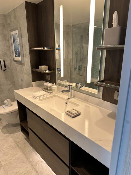 Icon Loft Suite bathroom on Icon of the Seas. Photo by Shelby Steudle of Pavlus Travel. 