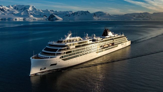 Viking Octantis is one of two Viking expedition ships plying Antarctica waters. Photo by Viking.