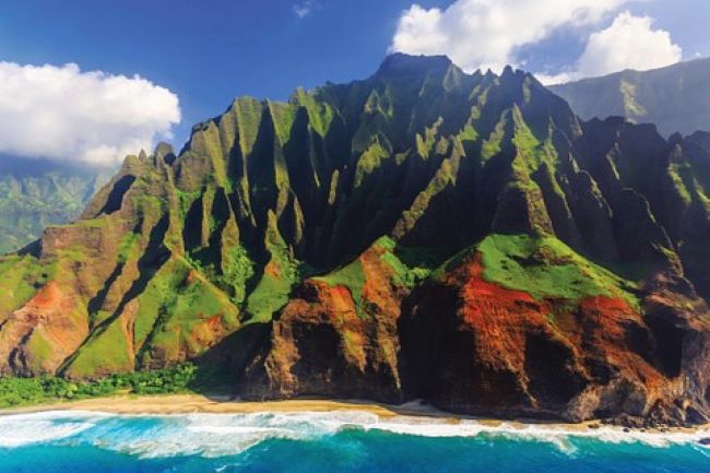 Hawaii is one of the top destinations that consumers would like to visit, according to MMGY's most recent Portrait of American Travelers survey. Stunningly gorgeous scenery awaits along the Kauai coastline in Hawaii. Photo by Seabourn.