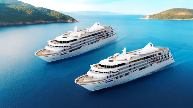 Among the new ship orders this past week, Windstar plans two new 224-passenger ships for 2025 and 2026. Photo by Windstar Cruises. 