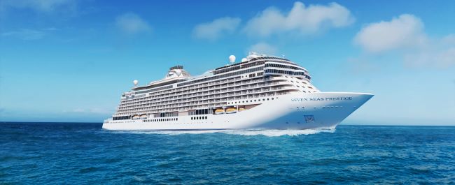 Regent Seven Seas Cruises' new ship, Seven Seas Prestige, will launch in 2026. Photo by Regent Seven Seas Cruises. 