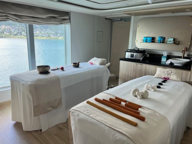 Seabourn Venture offers pampering spa treatments while it sails Arctic expedition cruises. Photo by Erin Conner.