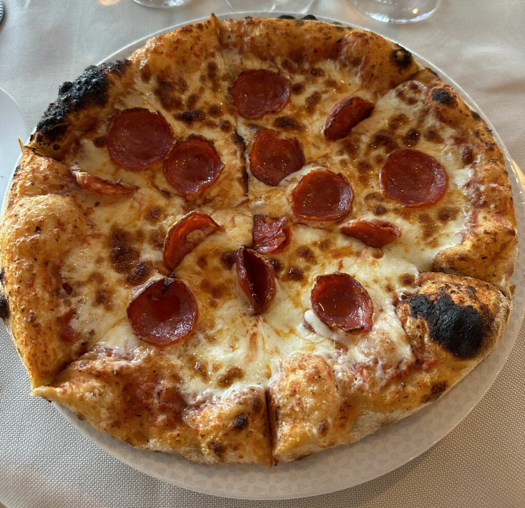 Pizza at the Waves Grill on Oceania Cruises Riviera is among the "best pizza at sea." Photo by Shelby Steudle. 