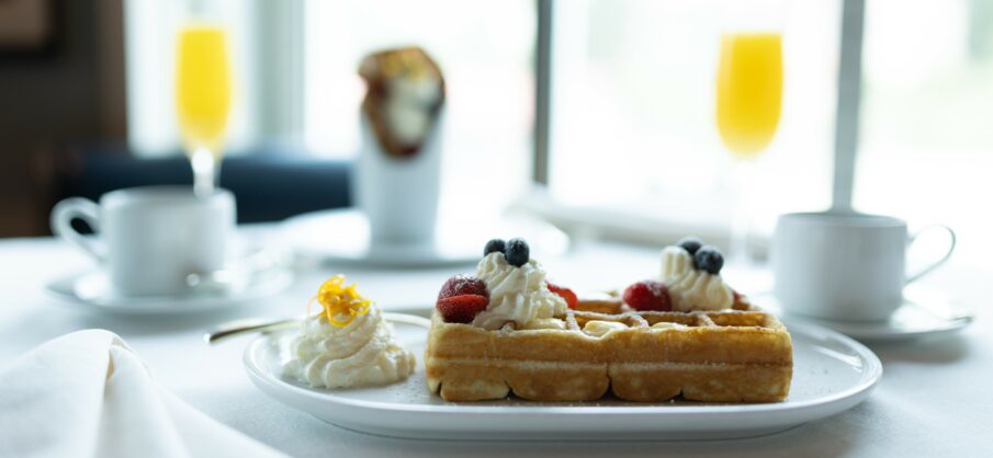 Looking for a tasty waffle crepe? The new Creperie on Oceania's Allura will serve crepes, waffles and Italian ice creams. Photo by Oceania Cruises.