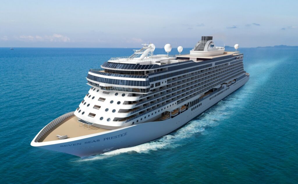 In 2026, the new Seven Seas Prestige will sail the world's oceans for Regent Seven Seas Cruises. Image was provided by Regent Seven Seas Cruises®.