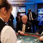 Manfredi Lefebvre, executive chairman of A&K Travel Group, plays a table game in the new Casino de Monte-Carlo on Crystal Symphony. Photo by Andrea Calvano, provided by Crystal.