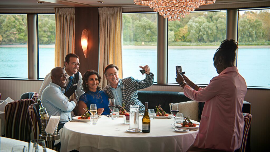 In addition to superb dining opportunities aboard Riviera River Cruises, its guests can now take advantage of new themed gastronomy cruises on the Danube, Rhine/Moselle and Seine rivers in 2026. Photo by Riviera River Cruises.