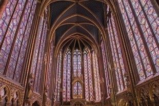 Sainte Chapelle in Paris has magnificent 13th century stained-glass windows. It's one new for Tauck river cruise itinerary stops for river cruise guests. Photo by Tauck. 