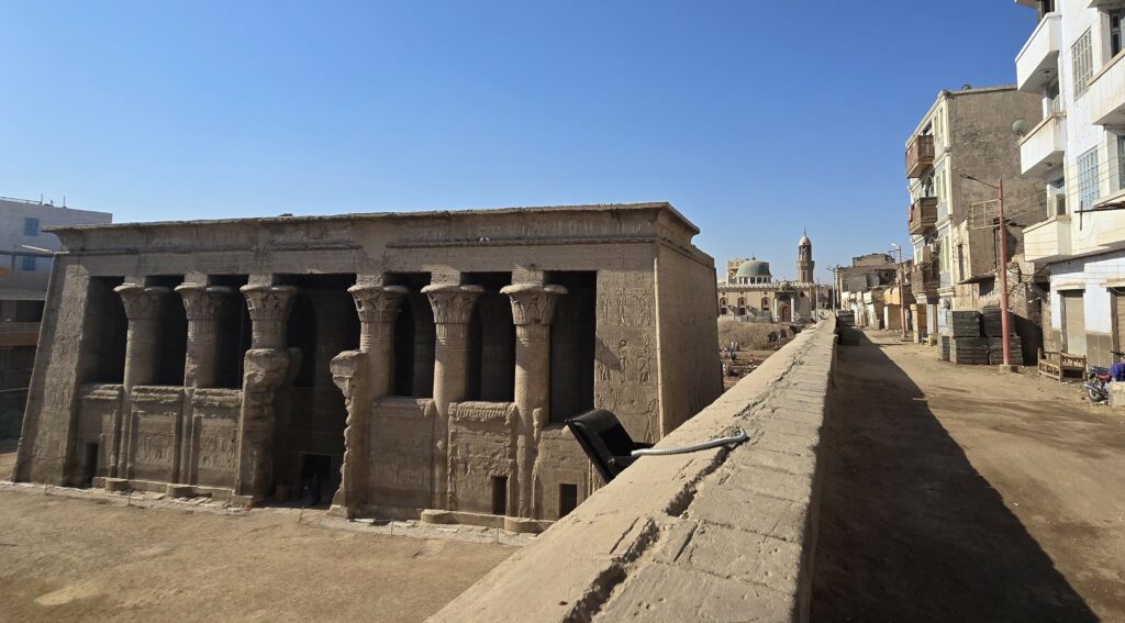 The Temple of Khnum at Esna along Egypt's Nile River. Viking Sobek and Viking Rathor are new ships that will take guests to these historic treasures. Photo by Susan J. Young.