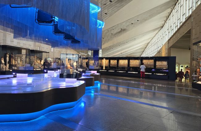 One of the galleries within the new Grand Egyptian Museum. Photo by Susan J. Young. 