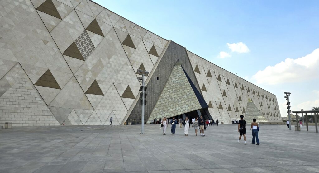 The exterior design of the new Grand Egyptian Museum. Photo by Susan J. Young. 