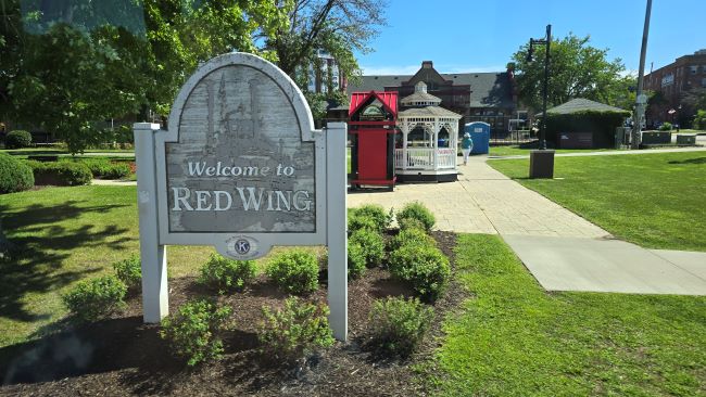 Red Wing Park is riverside in Red Wing, MN. Photo by Susan J. Young.