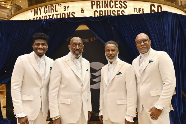 Performing "My Girl" recently on Discovery Princess, The Temptations including Otis Williams will perform later this year on a 60th Anniversary Love Boat cruise to the Mexican Riviera. Photo by Princess Cruises. 