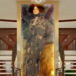 The interior of Uniworld's new Danube River vessel, Emilie, is inspired by the works of Gustav Klimt. Photo by Uniworld Boutique River Cruises.