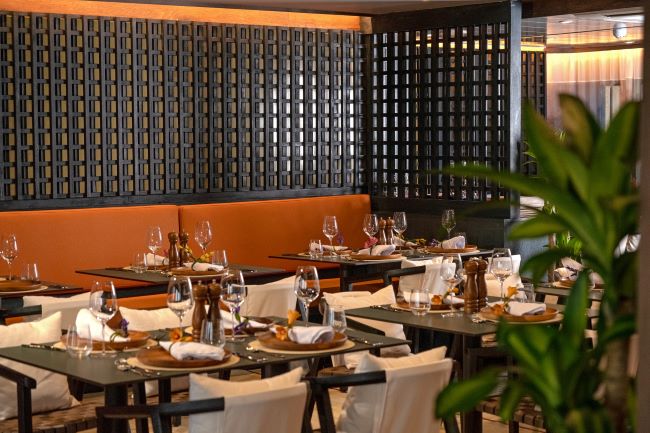 The Main Restaurant on AmaMagdalena is shown above. Photo by AmaWaterways.