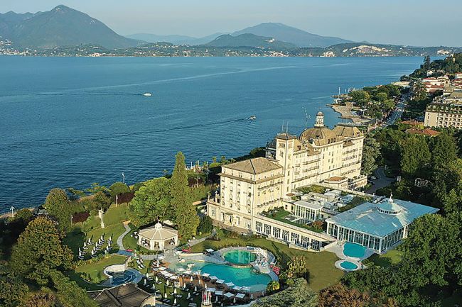 In one of the new Tauck tours for 2026, guests will stay at the Grand Hotel des Iles Borromees overlooking Lake Maggiore. Photo by Tauck.