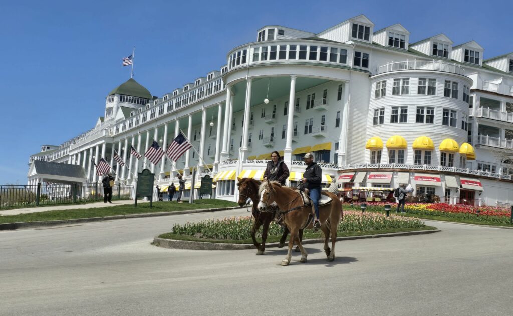 Grand Hotel at Mackinac Island, MI, which is a tour stop on many Great Lakes cruises. Photo by Susan J. Young. 