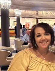 Tracey, a Pavlus Travel personal travel planner, is shown on a past Crystal Symphony cruise. Photo by Tracey, courtesy of Pavlus Travel.