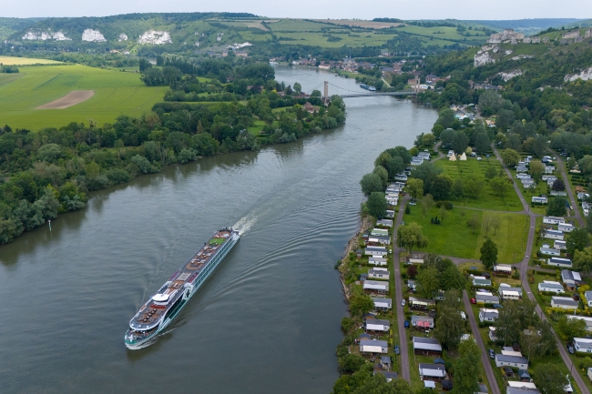 Tauck is adding a new river vessel, Reverie, on France's Seine River. Another of its Seine vessels is shown above. Photo by Tauck. 