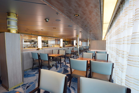 Lido Marketplace on Holland America's Zuiderdam. Photo by Holland Americq Line.